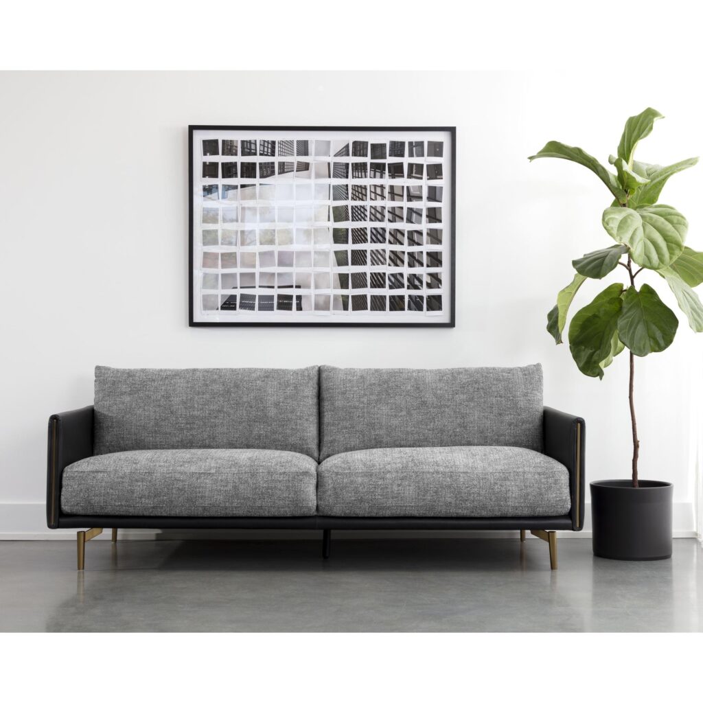 Ashi Sofa - Nash Zebra / Coal Black - Image 4