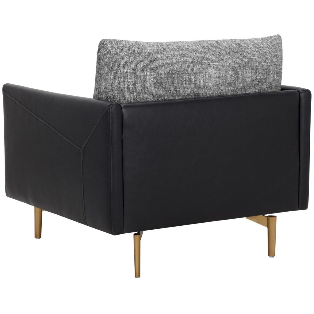 Ashi Armchair - Nash Zebra / Coal Black - Image 4