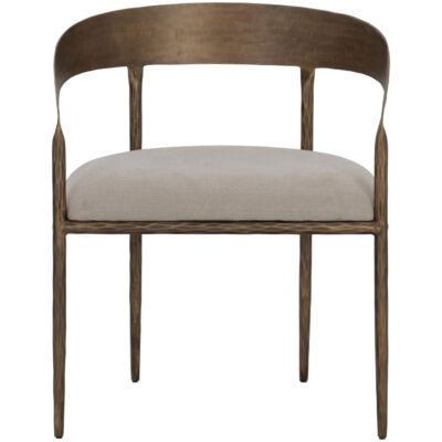 Zanatta Dining Armchair - Zenith Taupe Grey 110998 110998 ZANATTA DINING ARMCHAIR ZENITH TAUPE GREY 1