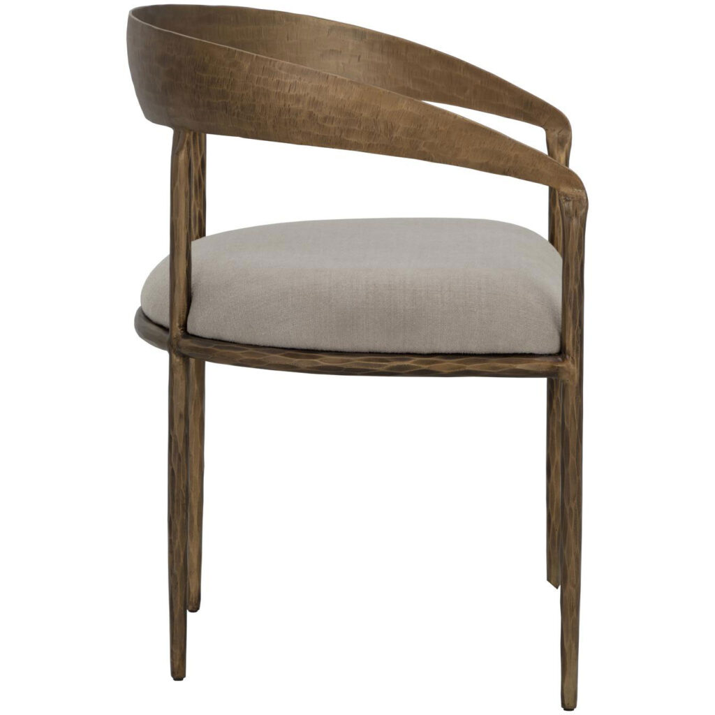 Zanatta Dining Armchair - Zenith Taupe Grey - Image 3