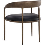 Zanatta Dining Armchair - Charcoal Black Leather 10 Zanatta Dining Armchair - Charcoal Black Leather 110999 110999 ZANATTA DINING ARMCHAIR CHARCOAL BLACK LEATHER 3