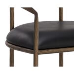 Zanatta Dining Armchair - Charcoal Black Leather 11 Zanatta Dining Armchair - Charcoal Black Leather 110999 110999 ZANATTA DINING ARMCHAIR CHARCOAL BLACK LEATHER 6