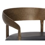 Zanatta Counter Stool - Charcoal Black Leather 13 Zanatta Counter Stool - Charcoal Black Leather 111000 111000 ZANATTA COUNTER STOOL CHARCOAL BLACK LEATHER 7