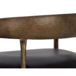 Zanatta Counter Stool - Charcoal Black Leather 14 Zanatta Counter Stool - Charcoal Black Leather 111000 111000 ZANATTA COUNTER STOOL CHARCOAL BLACK LEATHER 8