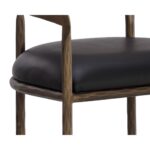 Zanatta Barstool - Charcoal Black Leather 11 Zanatta Barstool - Charcoal Black Leather 111001 111001 ZANATTA BARSTOOL CHARCOAL BLACK LEATHER 6