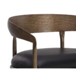 Zanatta Barstool - Charcoal Black Leather 12 Zanatta Barstool - Charcoal Black Leather 111001 111001 ZANATTA BARSTOOL CHARCOAL BLACK LEATHER 7