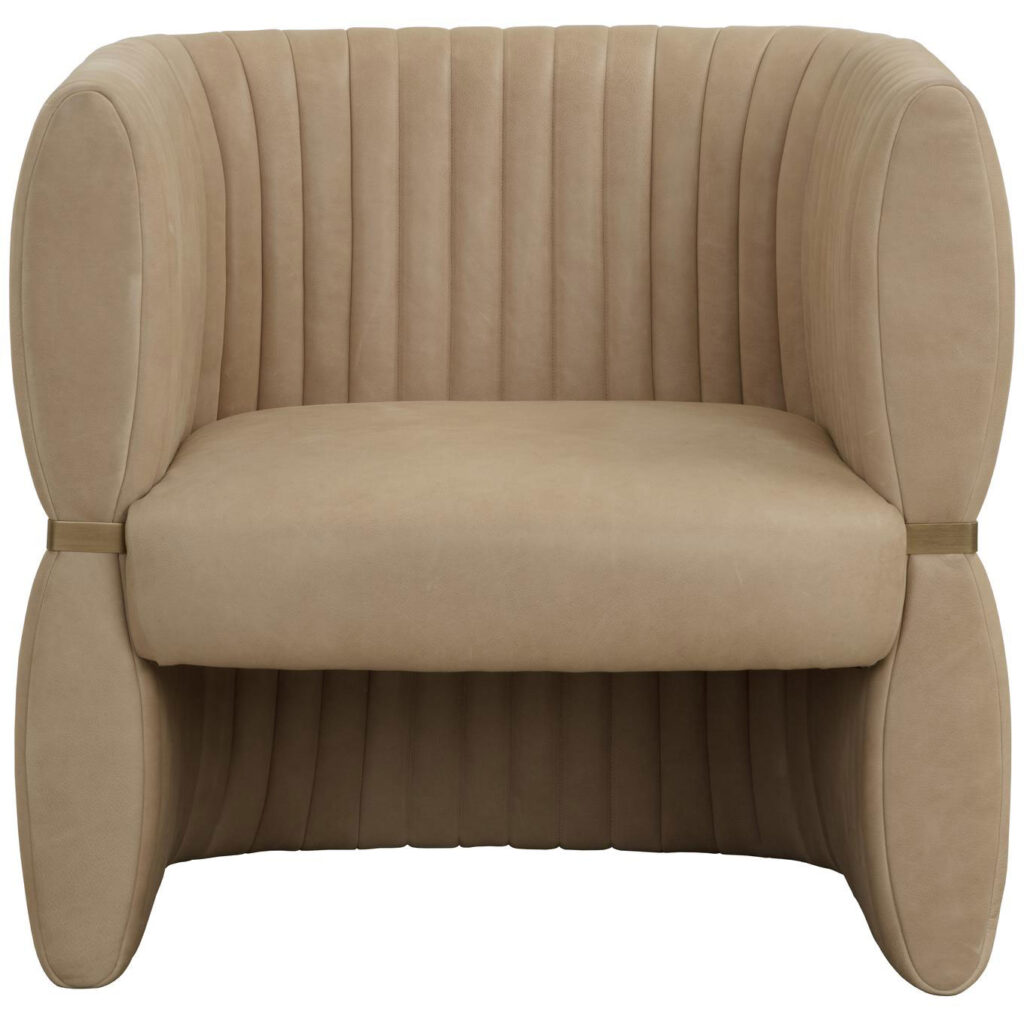 Tryor Lounge Chair - Sahara Sand Leather - Image 2