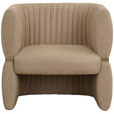 Tryor Lounge Chair - Sahara Sand Leather 111009 111009 TRYOR LOUNGE CHAIR SAHARA SAND LEATHER 1