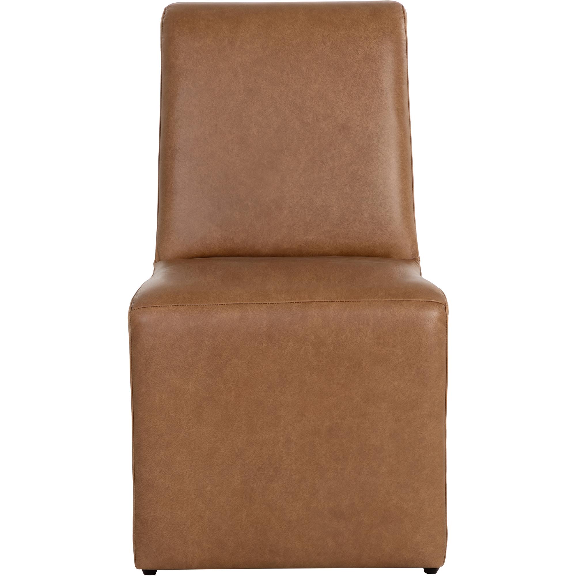 Cascata Dining Chair - Marseille Camel Leather 2 Cascata Dining Chair - Marseille Camel Leather - Image 2