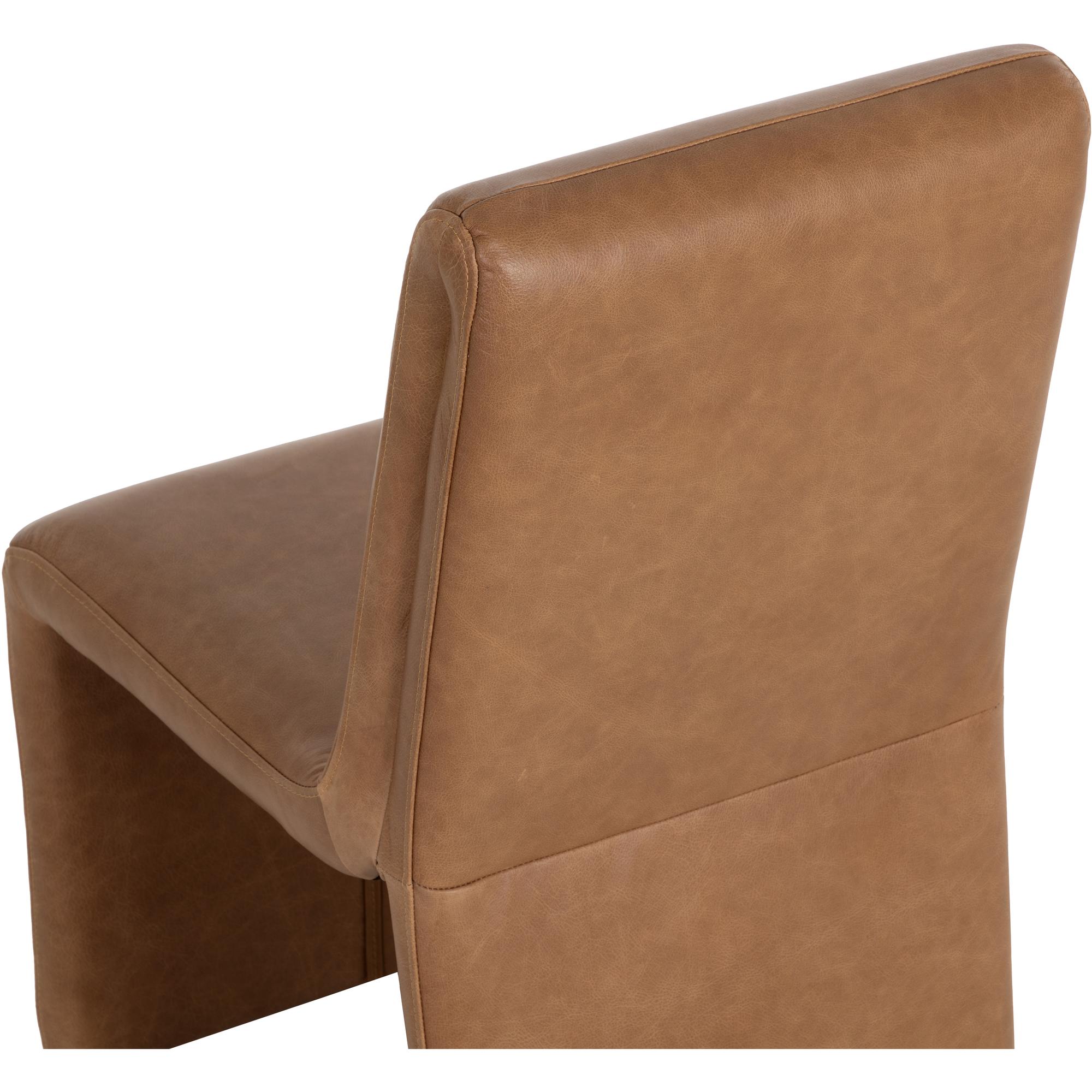 Cascata Dining Chair - Marseille Camel Leather 5 Cascata Dining Chair - Marseille Camel Leather - Image 5