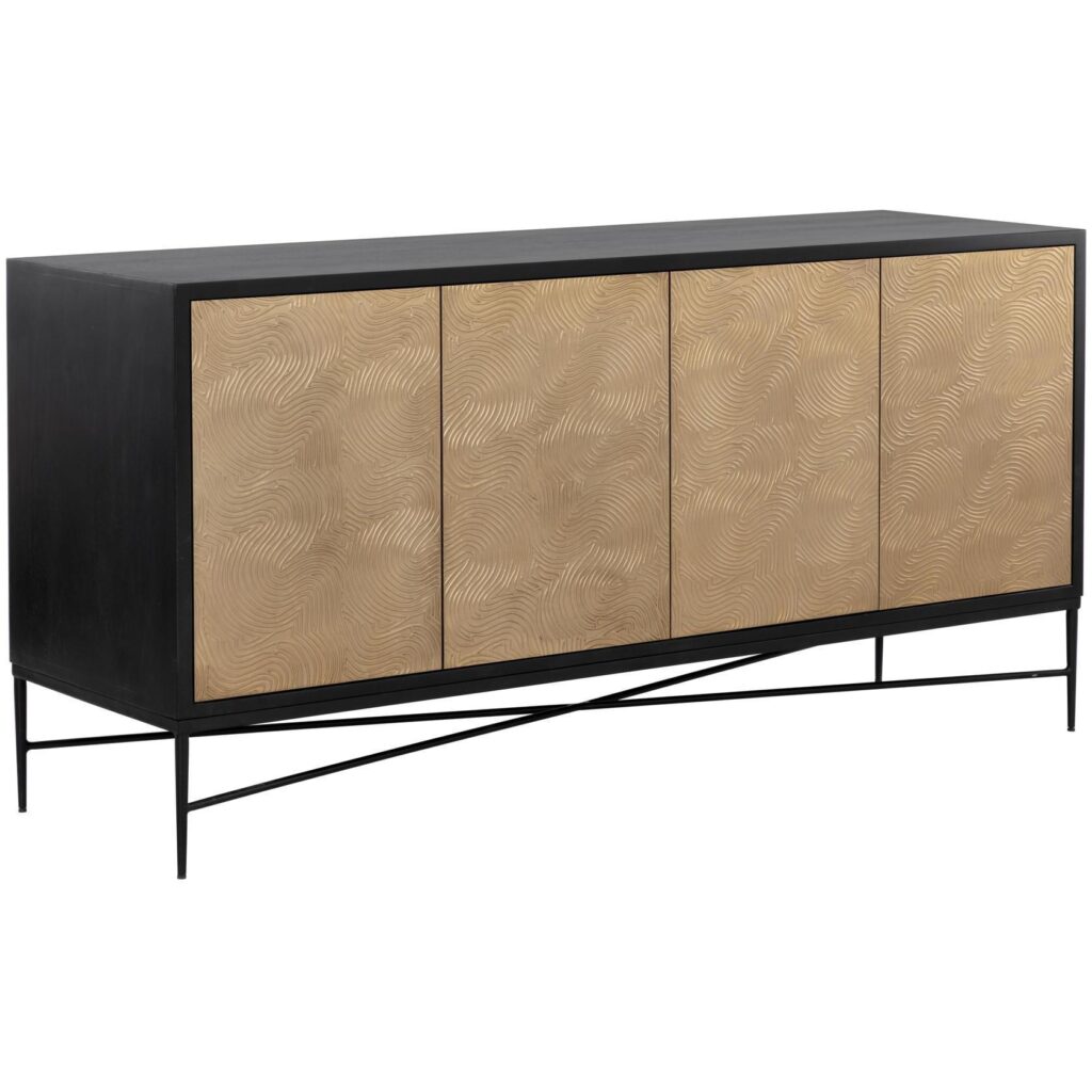 Algarve Sideboard - Black / Champagne Gold - Image 2