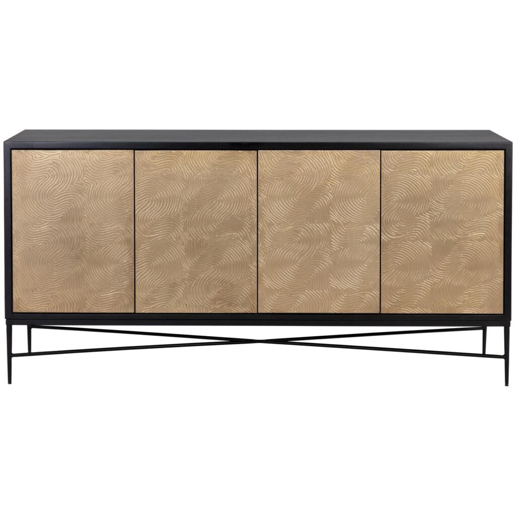 Algarve Sideboard - Black / Champagne Gold - Image 3