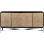 Algarve Sideboard - Black / Champagne Gold 10 Algarve Sideboard - Black / Champagne Gold 111015 111015 ALGARVE SIDEBOARD BLACK CHAMPAGNE GOLD 2