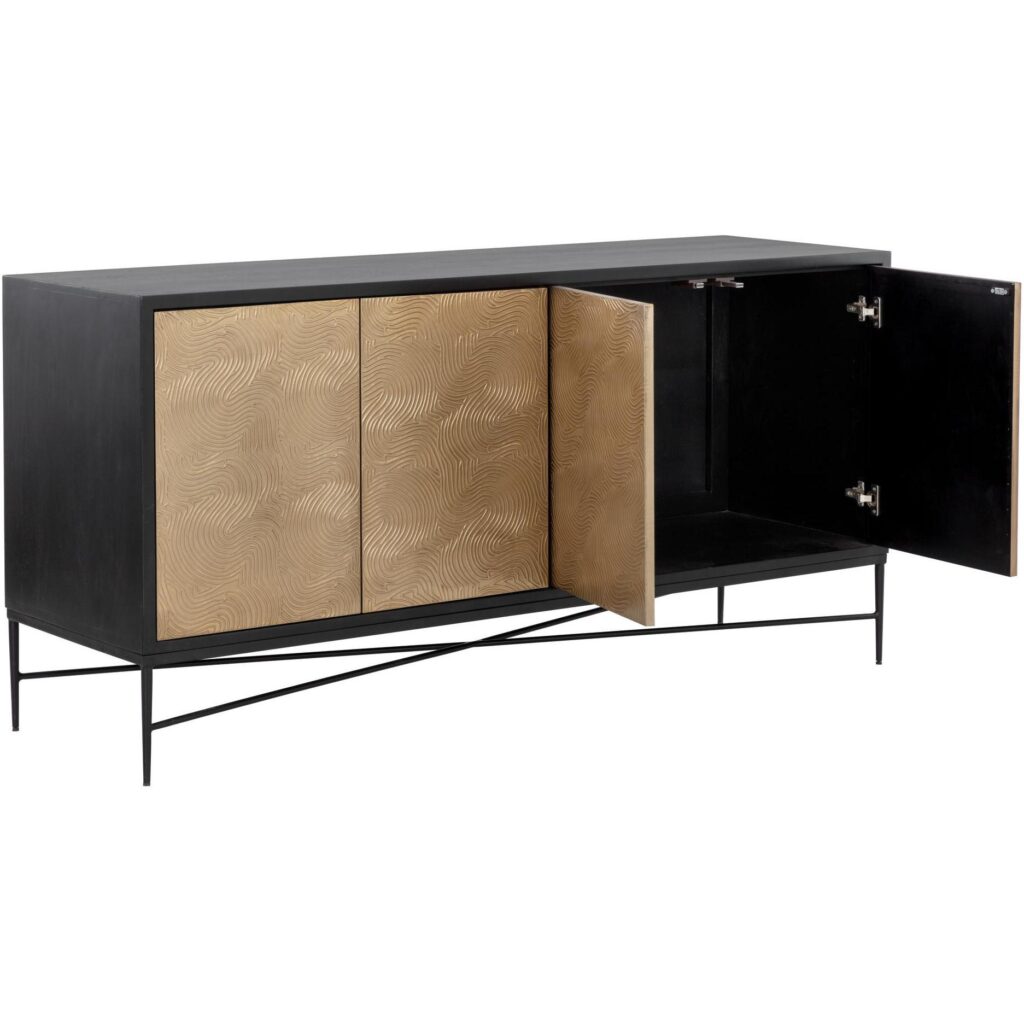 Algarve Sideboard - Black / Champagne Gold - Image 4