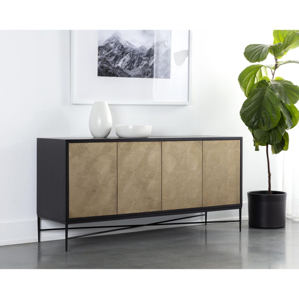 Algarve Sideboard - Black / Champagne Gold - Image 5