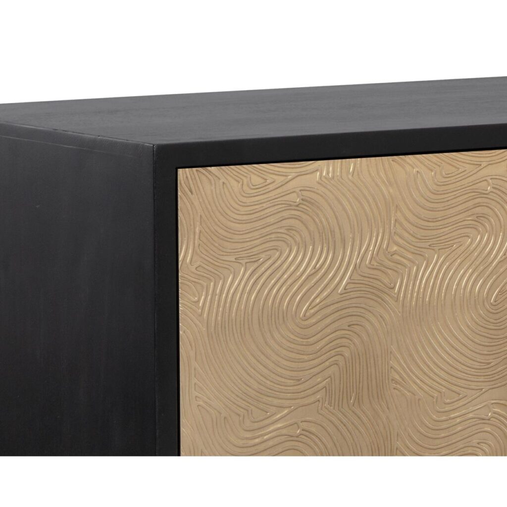 Algarve Sideboard - Black / Champagne Gold - Image 6