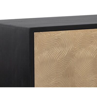 Algarve Sideboard - Black / Champagne Gold 111015 111015 ALGARVE SIDEBOARD BLACK CHAMPAGNE GOLD 6