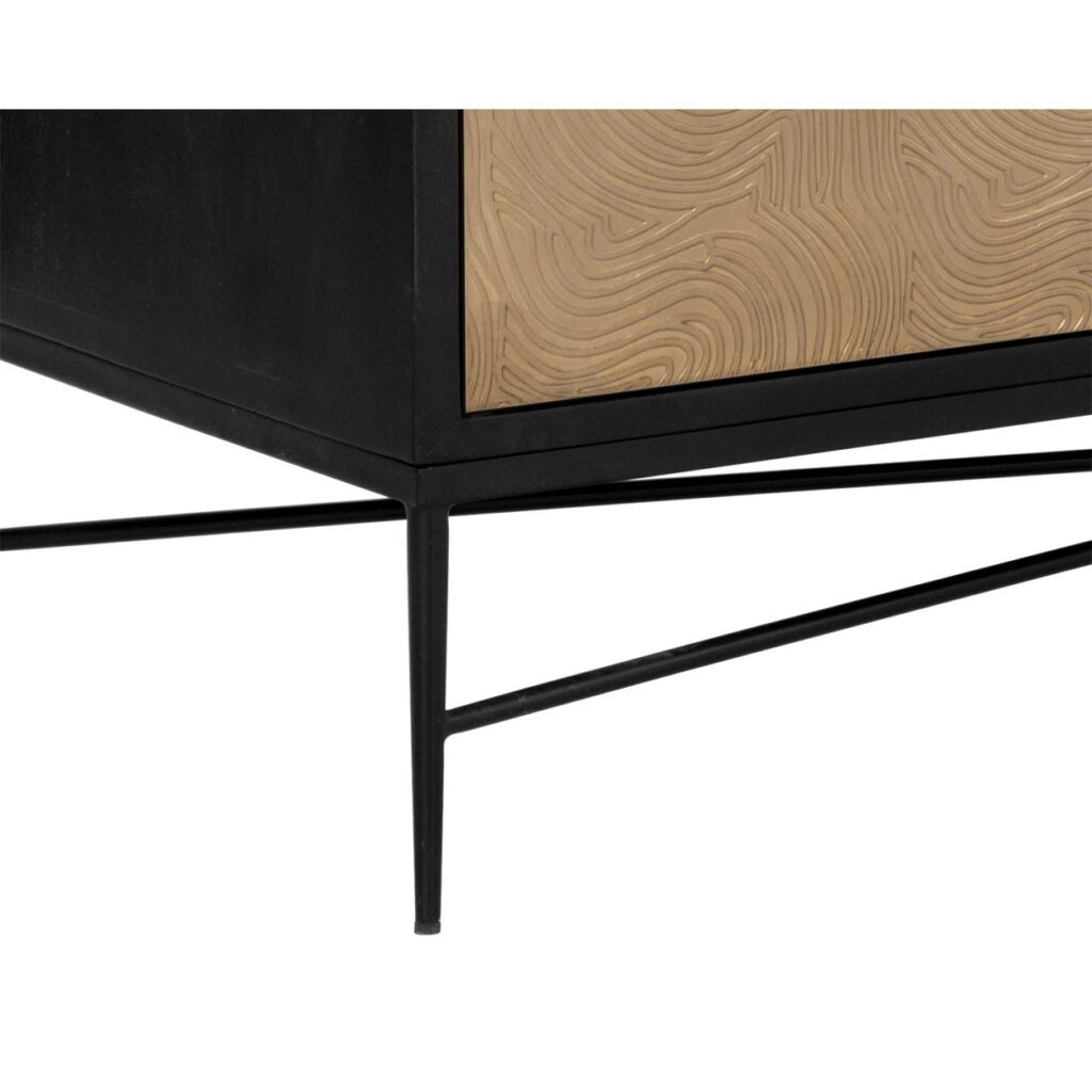 Algarve Sideboard - Black / Champagne Gold - Image 7