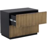 Carlin Nightstand - Black / Antique Brass 10 Carlin Nightstand - Black / Antique Brass 111018 111018 CARLIN NIGHTSTAND BLACK ANTIQUE BRASS 3