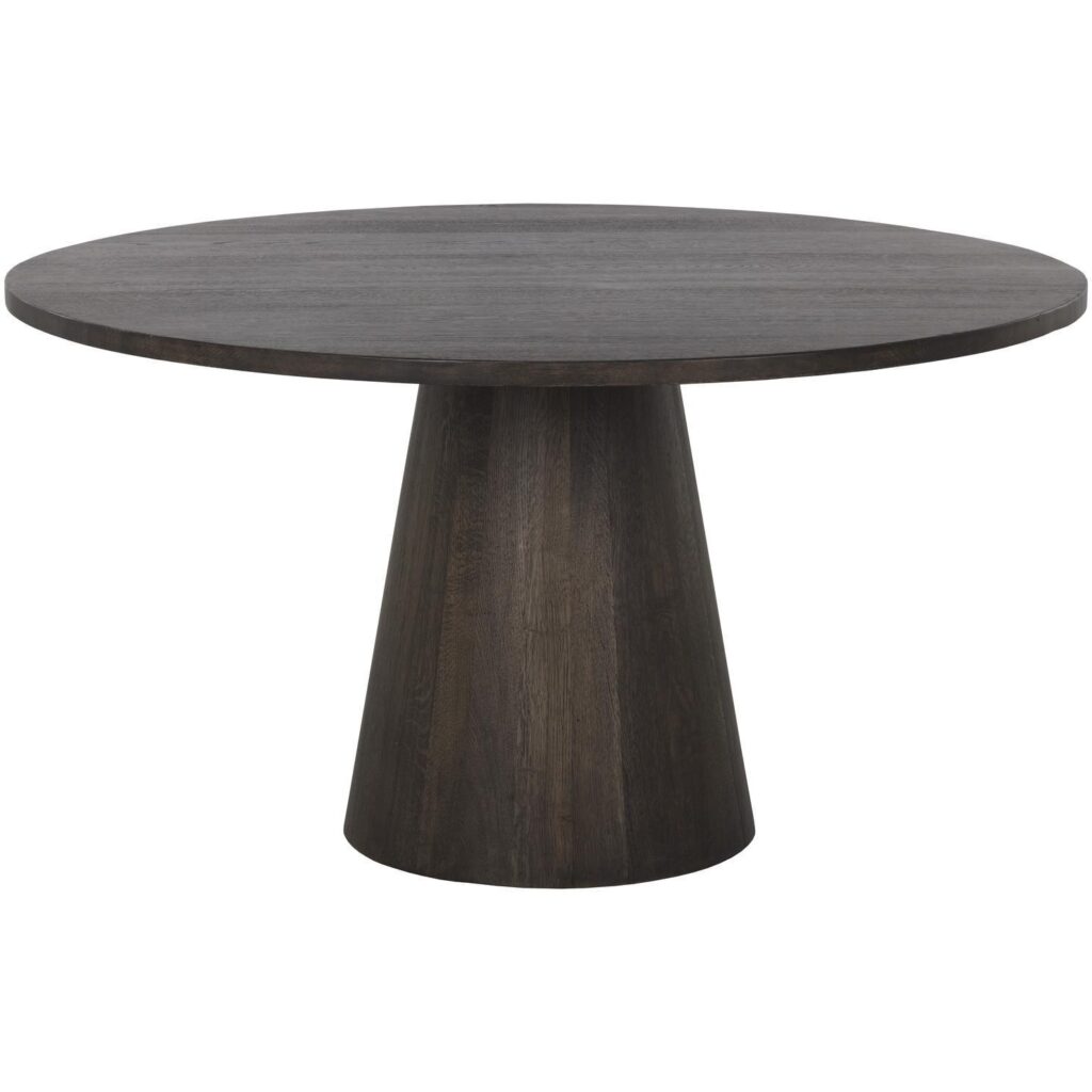 Elina Dining Table - Round - Brown Oak - 54" - Image 2