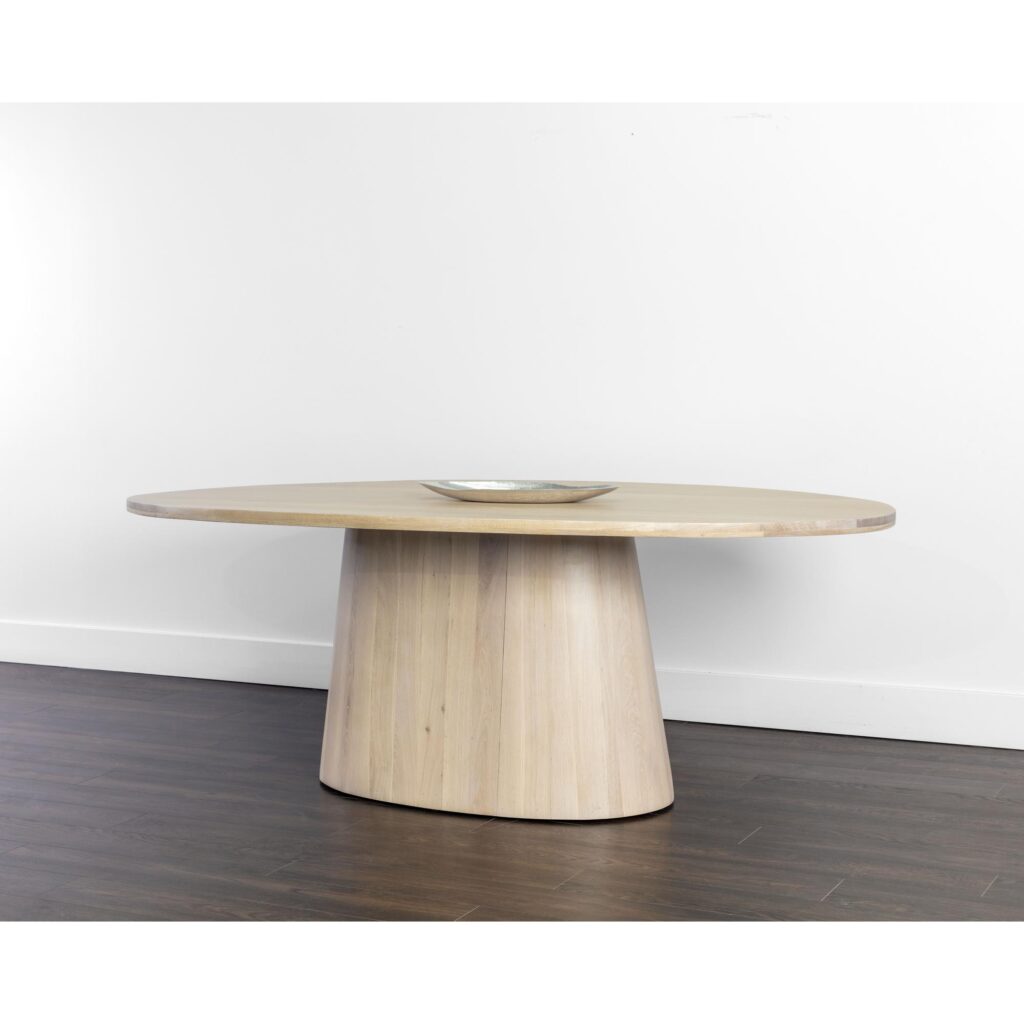 Elina Dining Table - Oval - Light Oak - 84" - Image 4