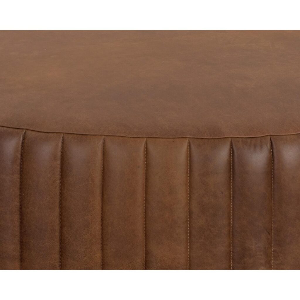 Divano Ottoman - Aged Cognac Leather - Image 3