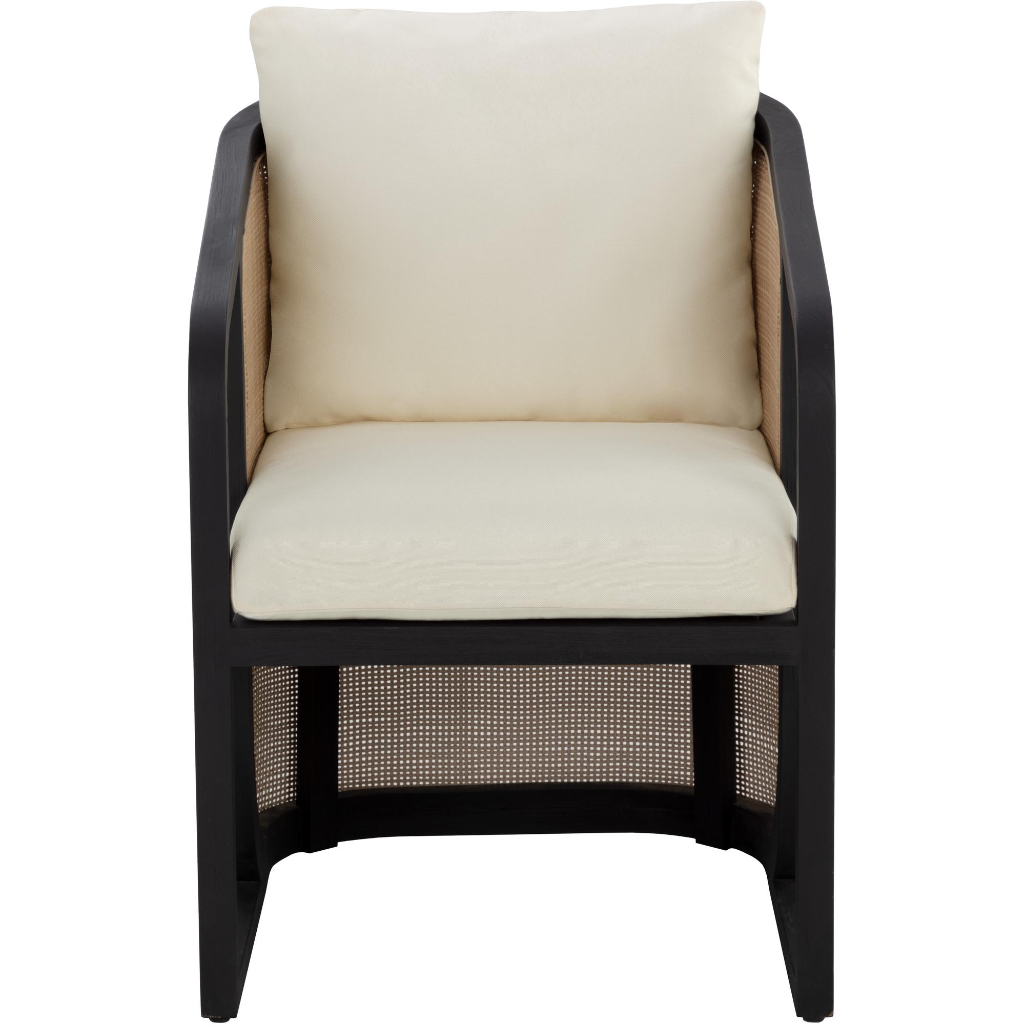 Palermo Dining Chair - Charcoal - Stinson Cream 2 Palermo Dining Chair - Charcoal - Stinson Cream - Image 2