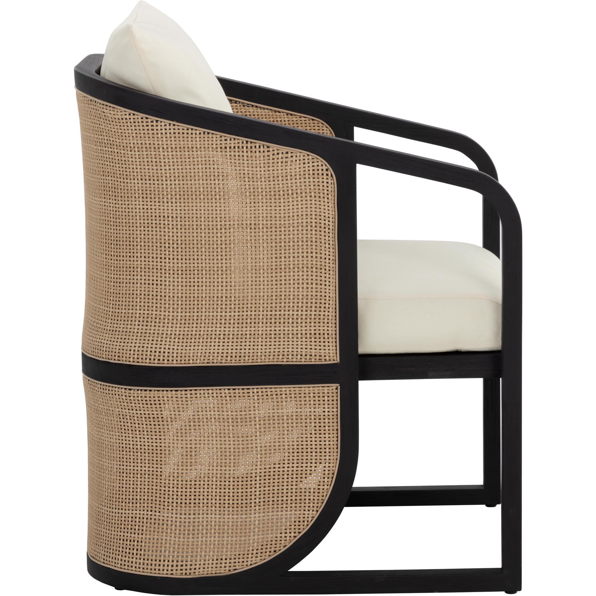 Palermo Dining Chair - Charcoal - Stinson Cream 3 Palermo Dining Chair - Charcoal - Stinson Cream - Image 3