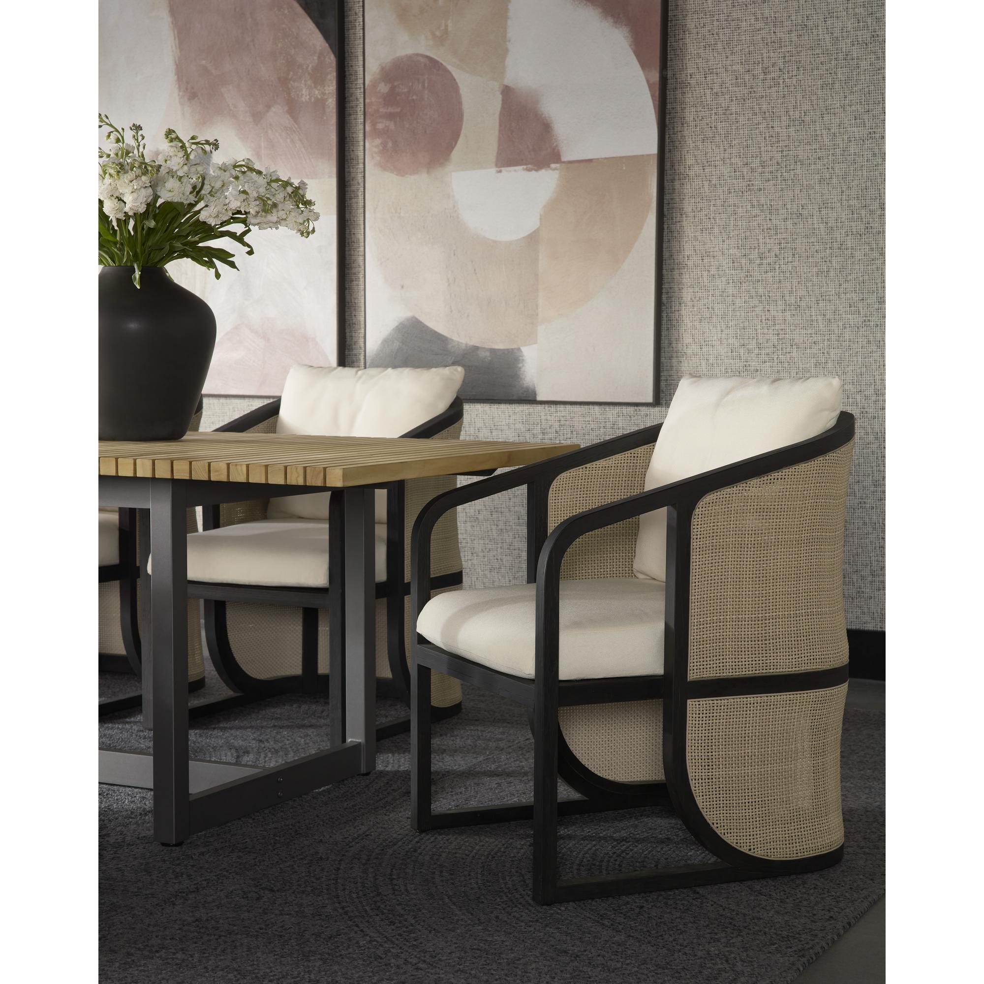 Palermo Dining Chair - Charcoal - Stinson Cream 5 Palermo Dining Chair - Charcoal - Stinson Cream - Image 5