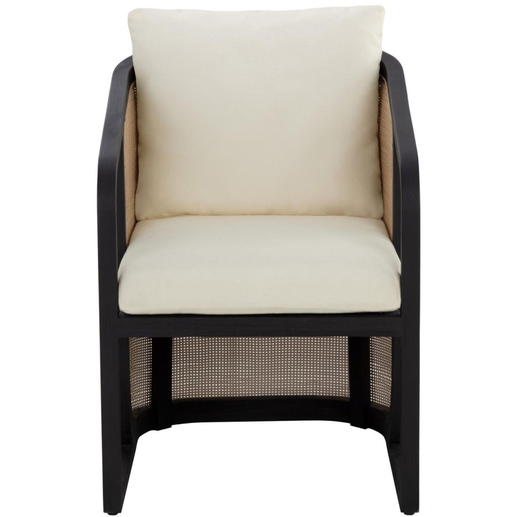 Palermo Dining Chair - Charcoal - Stinson Cream - Image 2