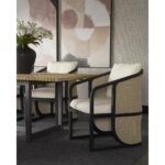 Palermo Dining Chair - Charcoal - Stinson Cream 13 Palermo Dining Chair - Charcoal - Stinson Cream 111042 111042 PALERMO DINING CHAIR CHARCOAL STINSON CREAM 5