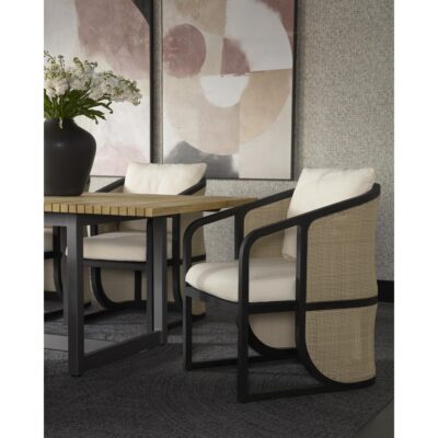 Palermo Dining Chair - Charcoal - Stinson Cream 111042 111042 PALERMO DINING CHAIR CHARCOAL STINSON CREAM 5