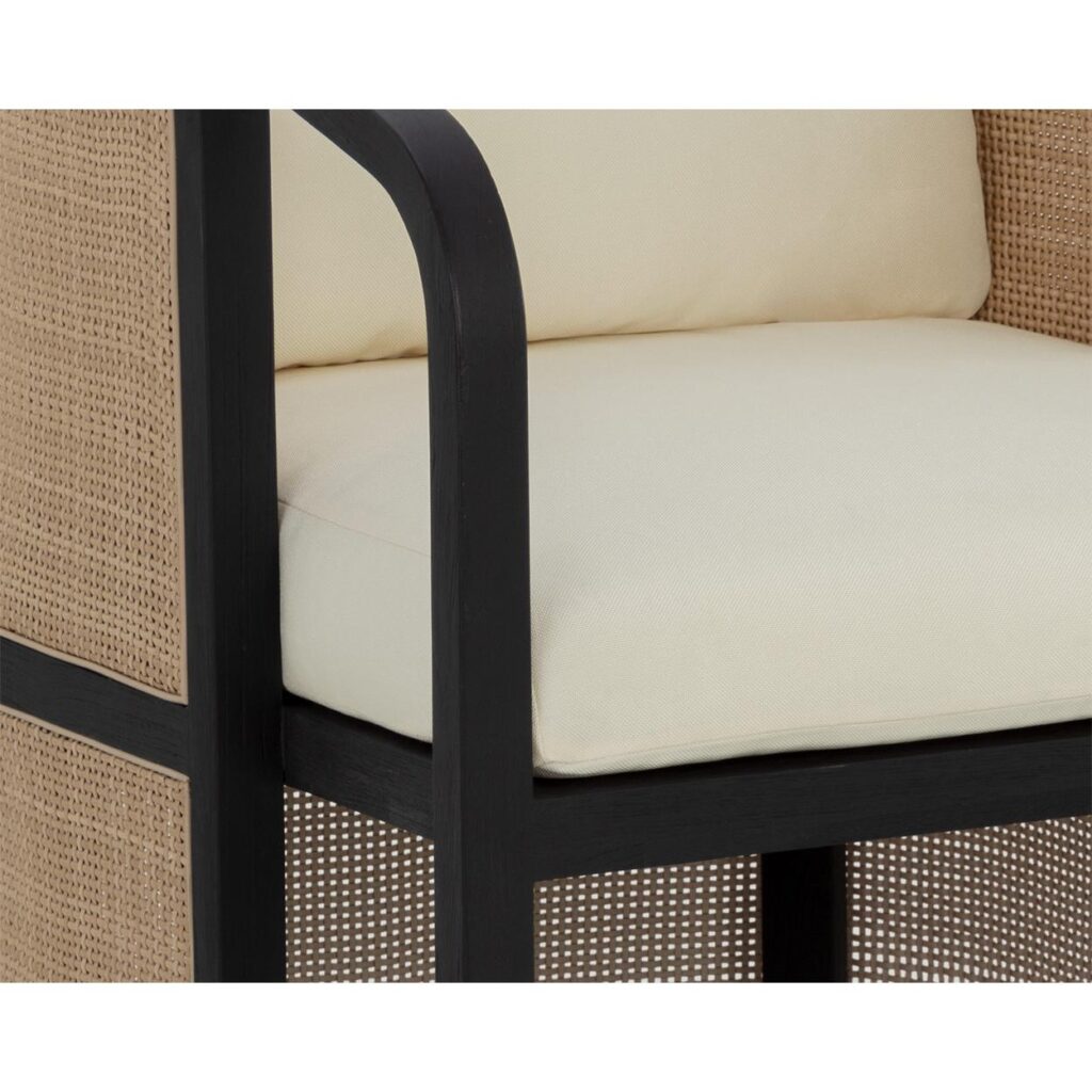 Palermo Dining Chair - Charcoal - Stinson Cream - Image 6