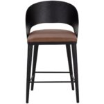 Dezirae Counter Stool - Black - Cognac Leather 9 Dezirae Counter Stool - Black - Cognac Leather 111043 111043 DEZIRAE COUNTER STOOL BLACK COGNAC LEATHER 1