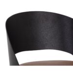 Dezirae Counter Stool - Black - Cognac Leather 14 Dezirae Counter Stool - Black - Cognac Leather 111043 111043 DEZIRAE COUNTER STOOL BLACK COGNAC LEATHER 7