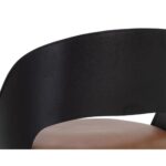 Dezirae Counter Stool - Black - Cognac Leather 15 Dezirae Counter Stool - Black - Cognac Leather 111043 111043 DEZIRAE COUNTER STOOL BLACK COGNAC LEATHER 8