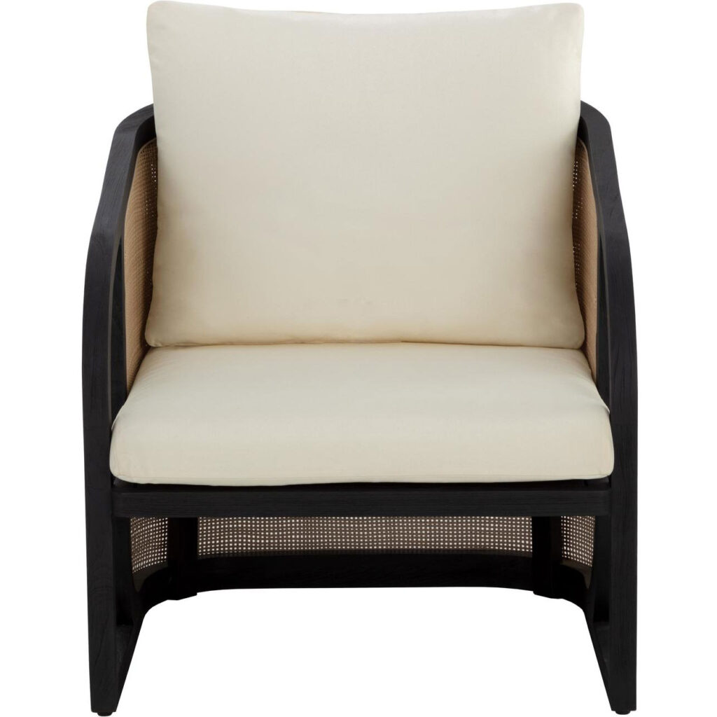 Palermo Lounge Chair - Charcoal - Stinson Cream - Image 2