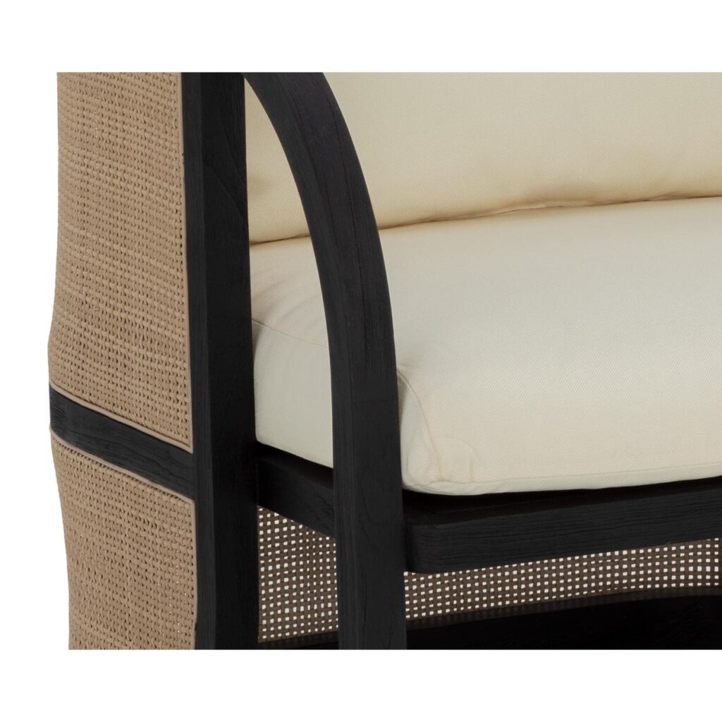 Palermo Lounge Chair - Charcoal - Stinson Cream - Image 5