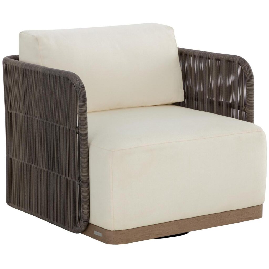 Ravenna Swivel Armchair - Stinson Cream