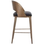 Dezirae Barstool - Antique Brass - Charcoal Black Leather 10 Dezirae Barstool - Antique Brass - Charcoal Black Leather 111052 111052 DEZIRAE BARSTOOL ANTIQUE BRASS CHARCOAL BLACK LEATHER 2
