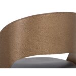 Dezirae Barstool - Antique Brass - Charcoal Black Leather 15 Dezirae Barstool - Antique Brass - Charcoal Black Leather 111052 111052 DEZIRAE BARSTOOL ANTIQUE BRASS CHARCOAL BLACK LEATHER 8