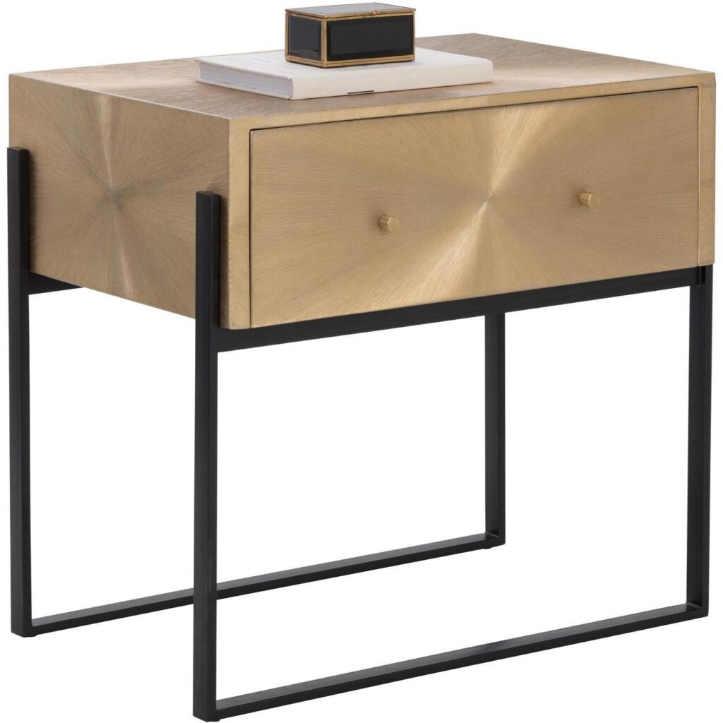 Modena Nightstand - Large - Antique Gold