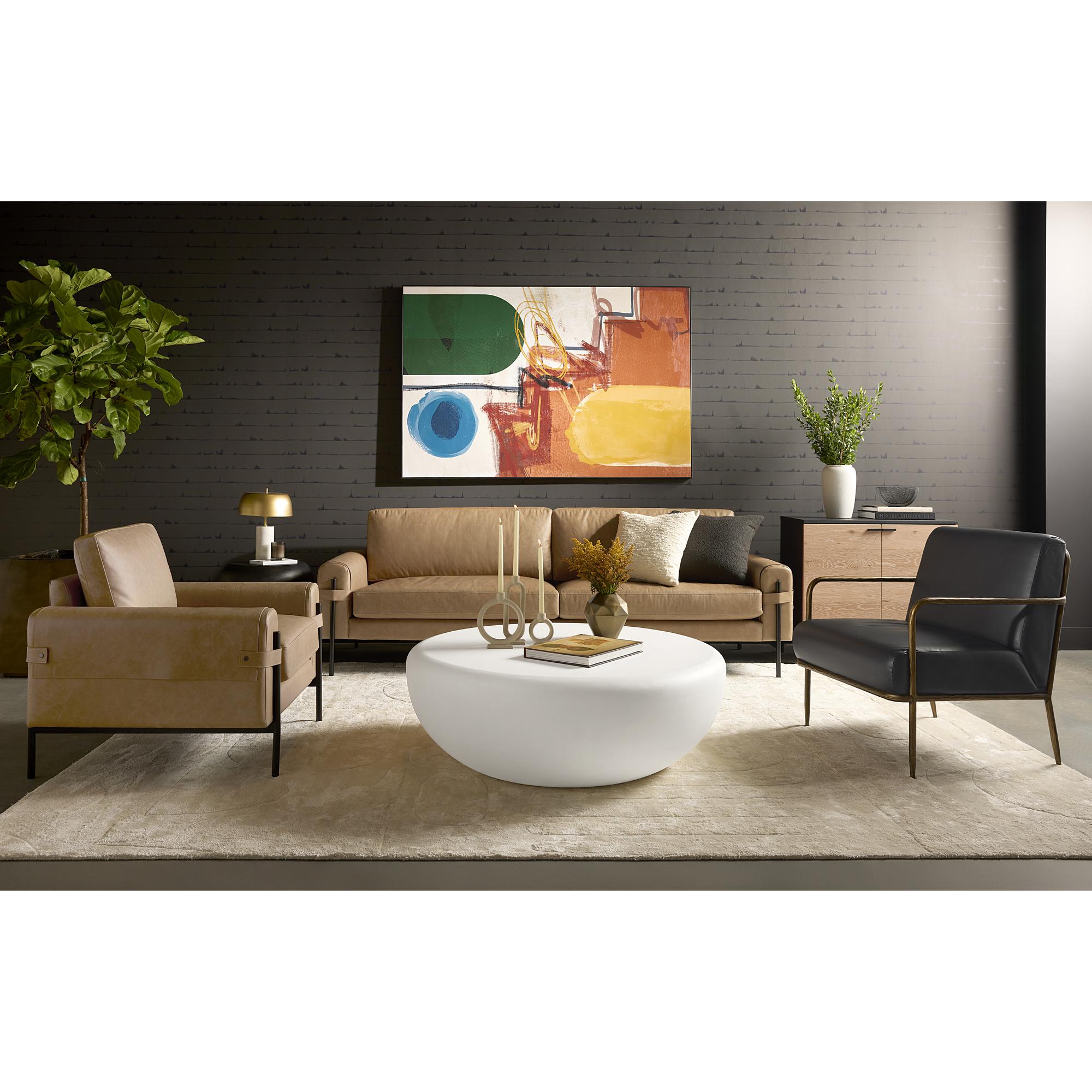Camus Sofa - Ludlow Sesame Leather 7 Camus Sofa - Ludlow Sesame Leather - Image 7