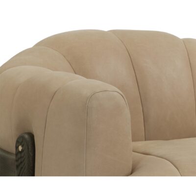 Tadeo Swivel Lounge Chair - Dark Brown - Sahara Sand Leather 111080 111080 TADEO SWIVEL LOUNGE CHAIR SAHARA SAND LEATHER 7