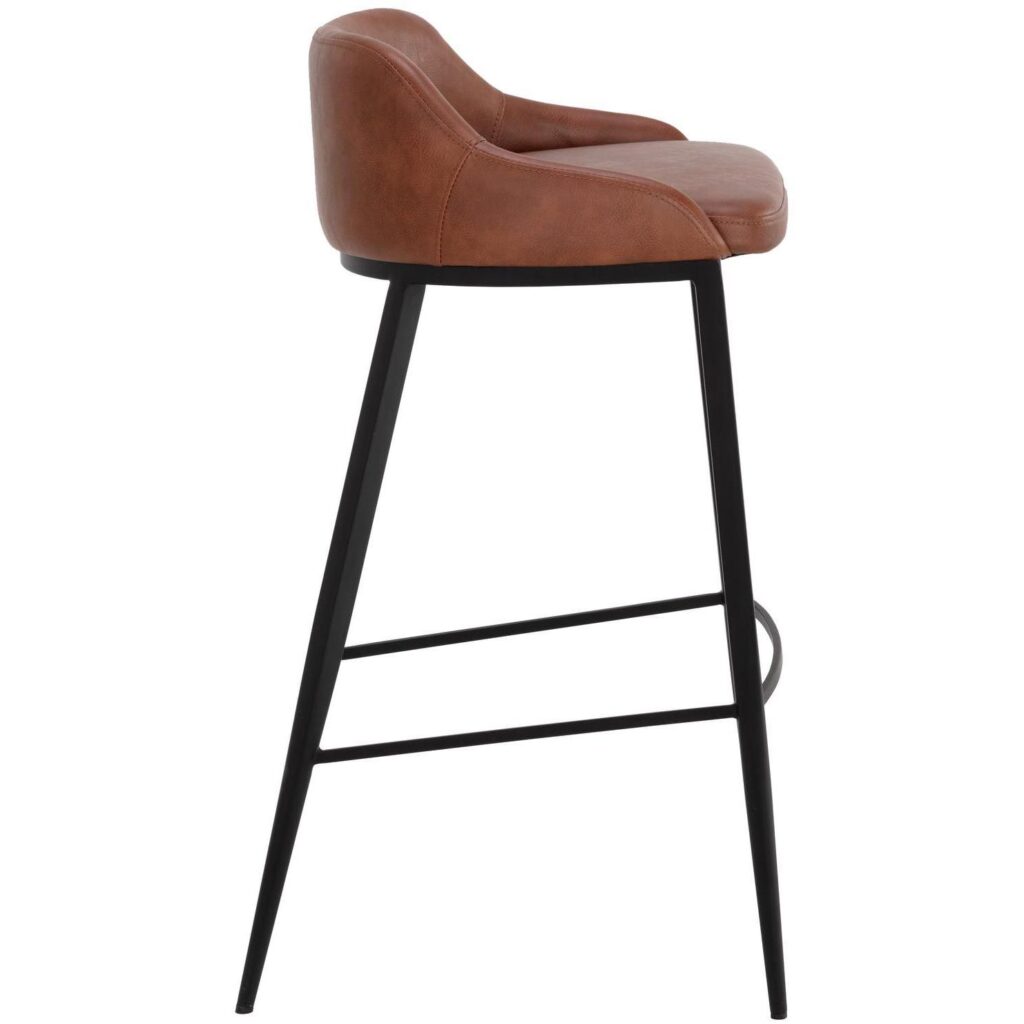 Astra Barstool - Black - Cinnamon Brown - Image 3