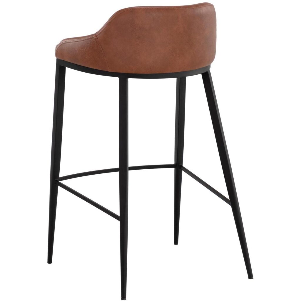 Astra Barstool - Black - Cinnamon Brown - Image 4