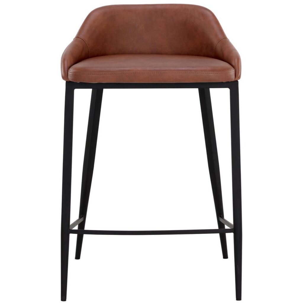 Astra Counter Stool - Black - Cinnamon Brown - Image 2