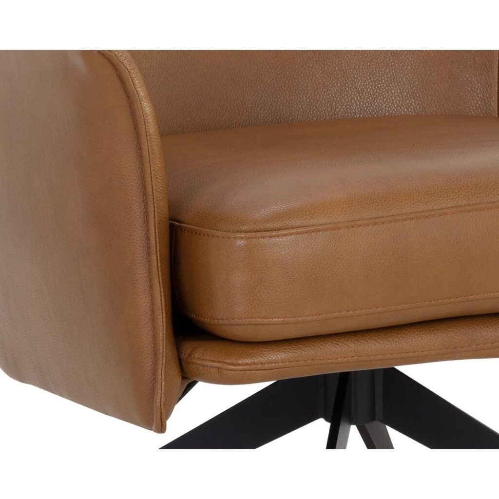 Crosby Swivel Lounge Chair - Missouri Cognac Leather - Image 6