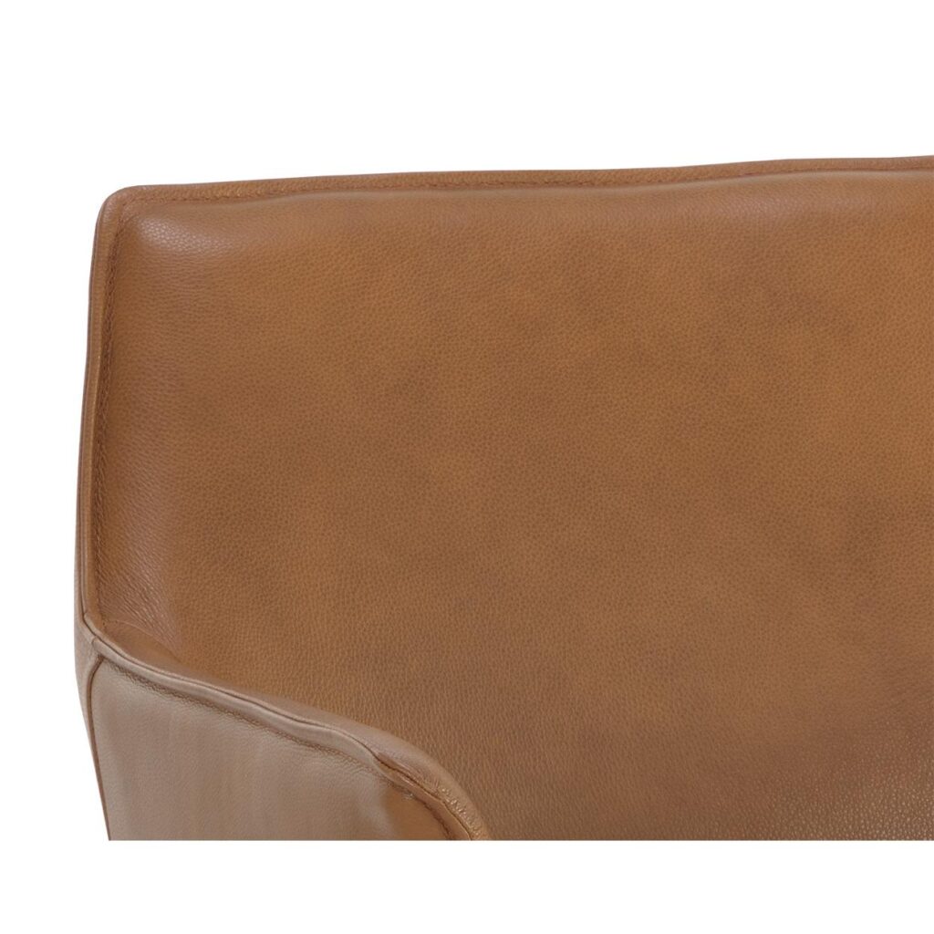 Crosby Swivel Lounge Chair - Missouri Cognac Leather - Image 7