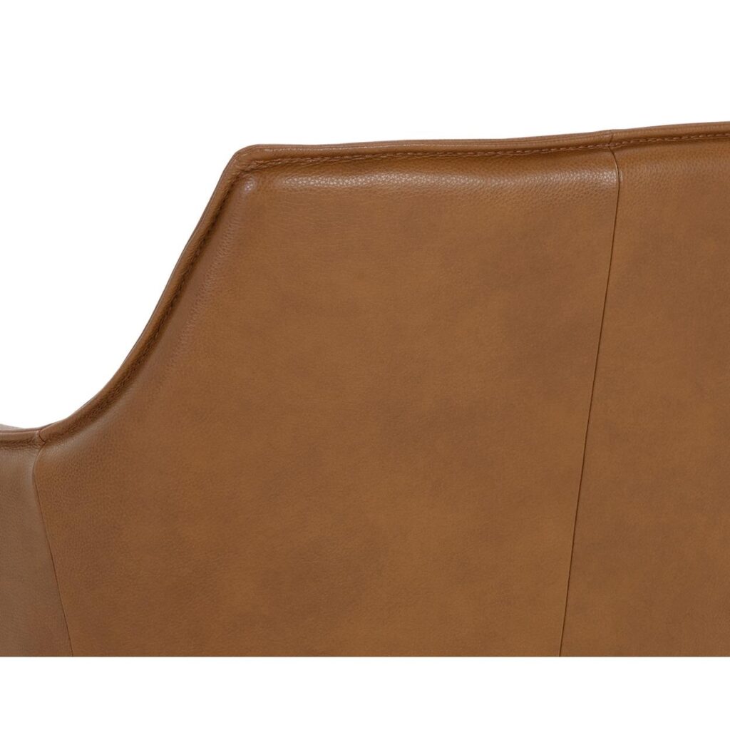 Crosby Swivel Lounge Chair - Missouri Cognac Leather - Image 8